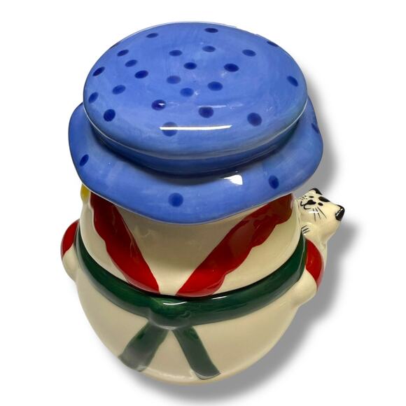 Pfaltzgraff Perennials Snow Village Hostess Set Cream Sugar Salt Pepper Spoon - Picture 9 of 9